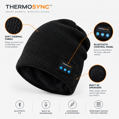 Amazon best-selling Bluetooth 5.2 wireless earphone knit hat, winter warm music hat, Bluetooth hat, music hat